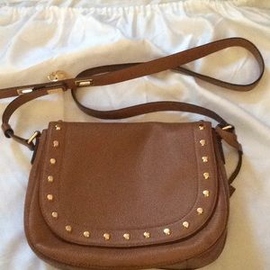Brown leather Michael kors cross body
